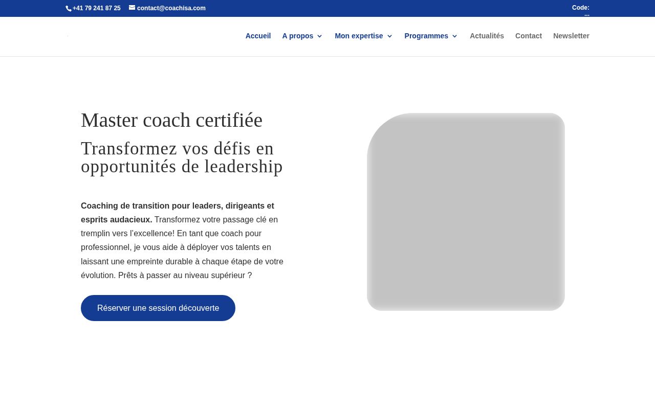 Aperçu de Coach Isa